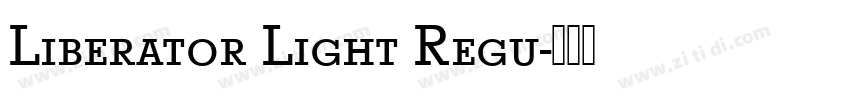 Liberator Light Regu字体转换